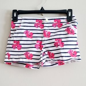Gymboree White Floral Shorts 9/10